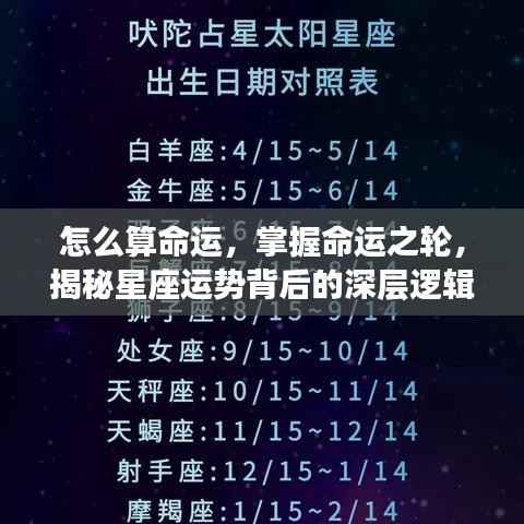 掌握命运之轮,揭秘星座运势背后的深层逻辑与算法解析