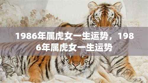 1986年属虎女性的命运与一生运势详解